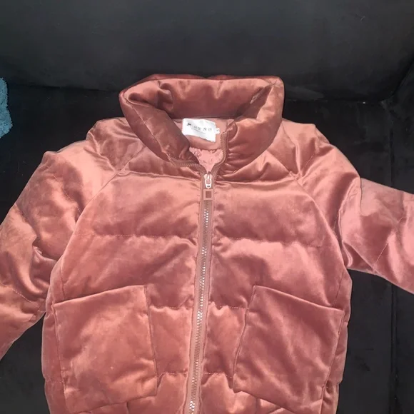 SOLD velvet puffer jacket size small - Picture 5 of 8